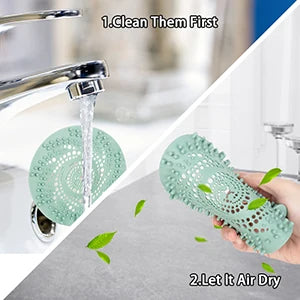 Sink Strainers Hair Catcher 1pcs for Kitchen Bathroom Accessories (Deep Gray)