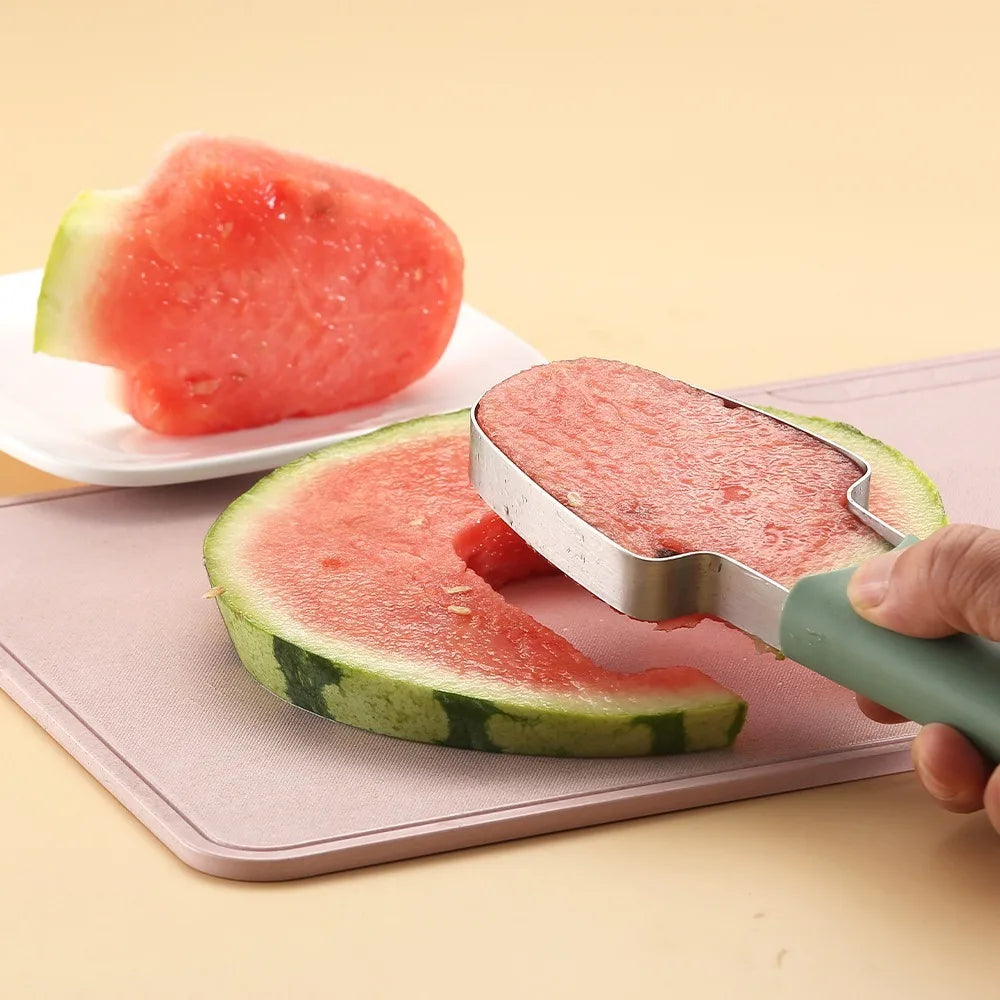 3-in-1 Stainless Steel Watermelon Cutter – Multifunctional Fruit Slicer for Kitchen