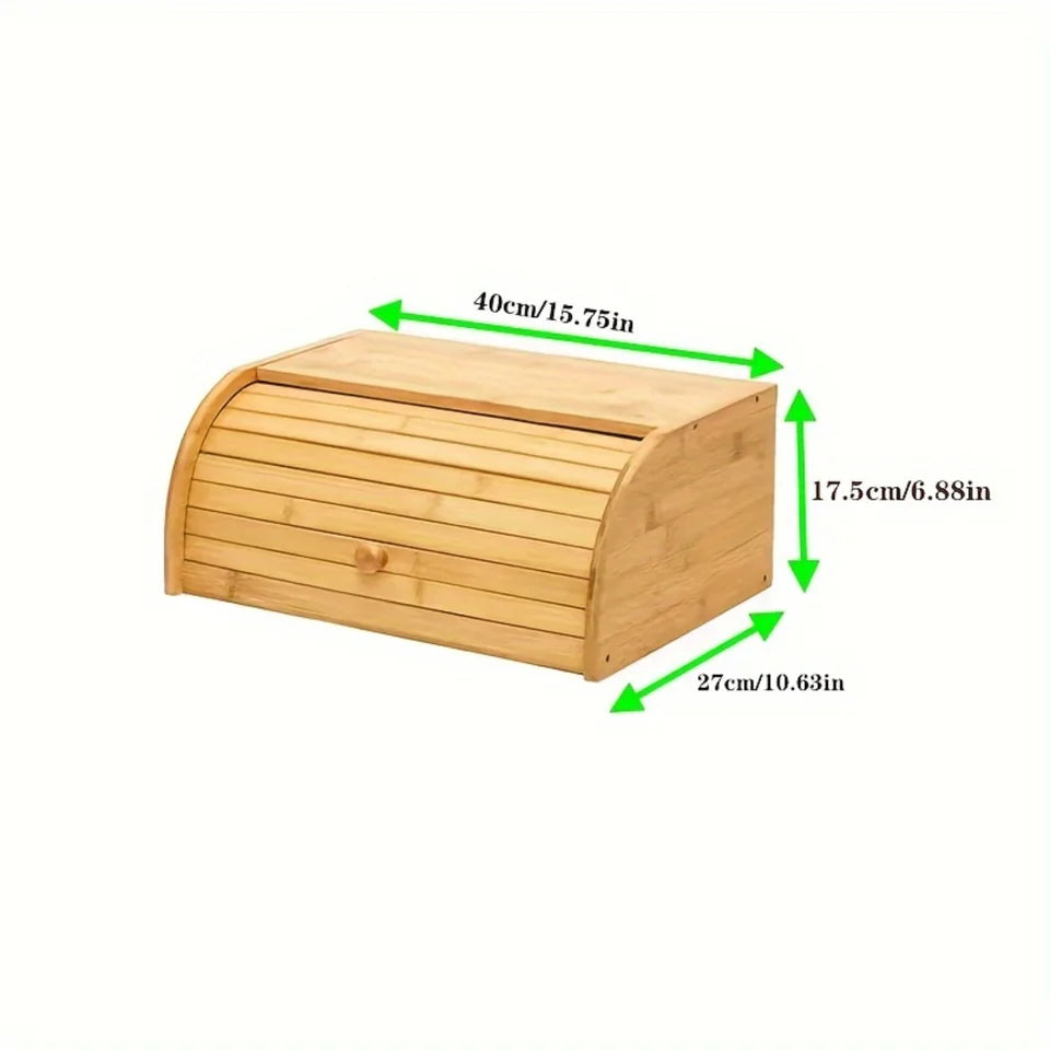 Stylish Roll-Top Bread Storage for Kitchen Counters