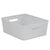 Durable Plastic Wicker Baskets 2-Pack for Home Office
