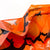 Halloween Decoration Tablecloth with Pumpkins Plastic Tablecloth for Halloween (Orange)