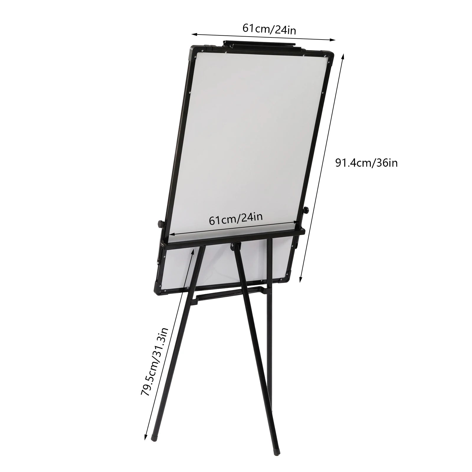 Magnetic Whiteboard Easel Height Adjustable Portable Tripod White Board