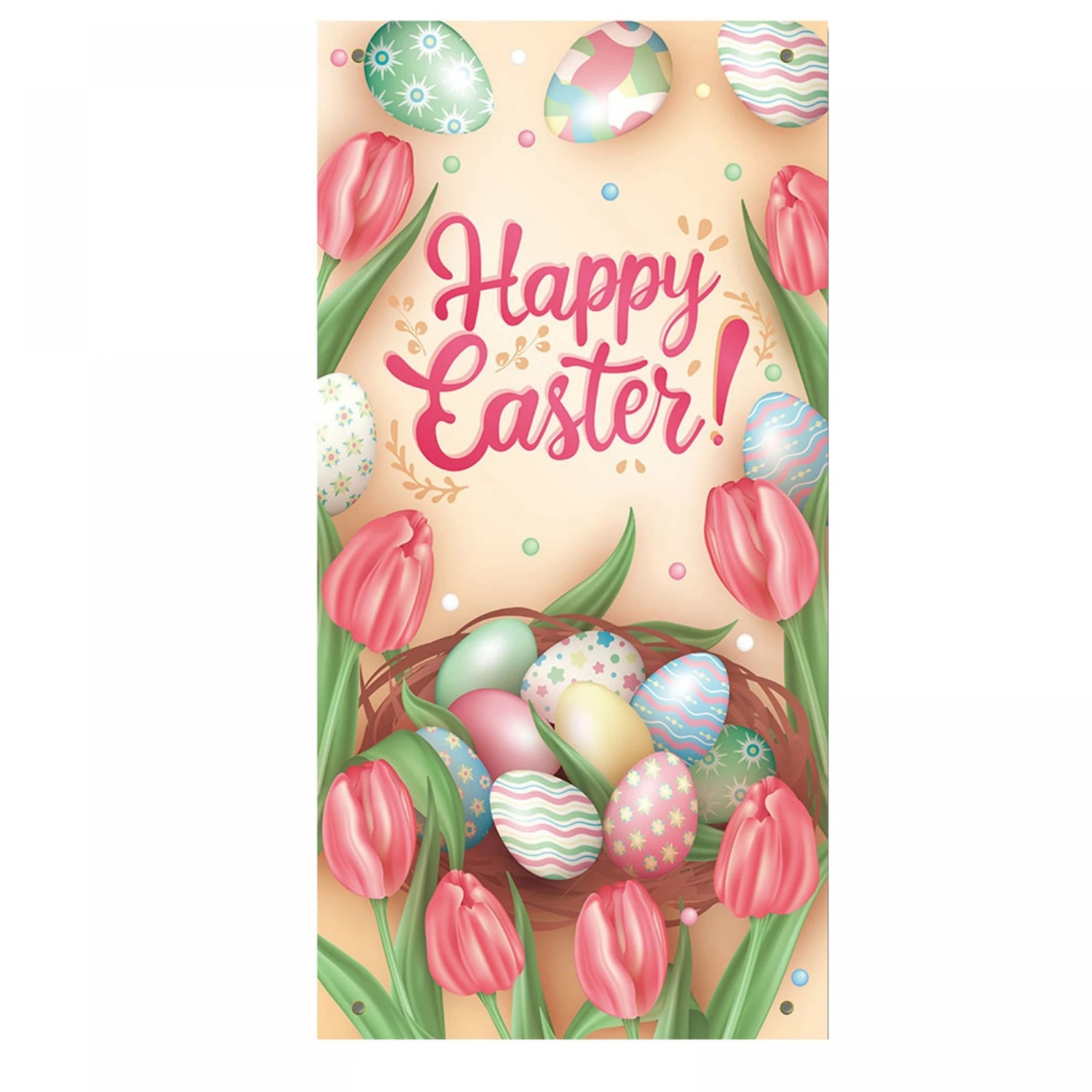 Easter Bunny Rabbit Spring Happy Easter Party Decoration Hanging Door Banner