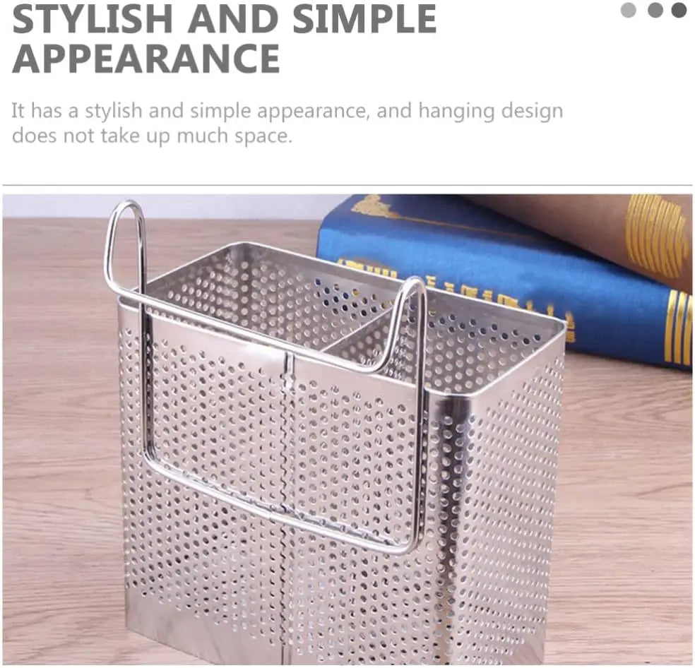 Kitchen Utensil Drying Rack Holder 2-Piece Stainless Steel