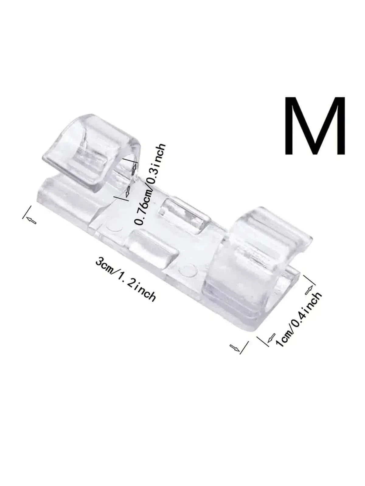 Cable Organizers Self-Adhesive Sticky Wire Clips and Cord Holders for Desktop (20pcs)