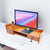 Ergonomic Wood Monitor Stand with Drawers Desk Organizer