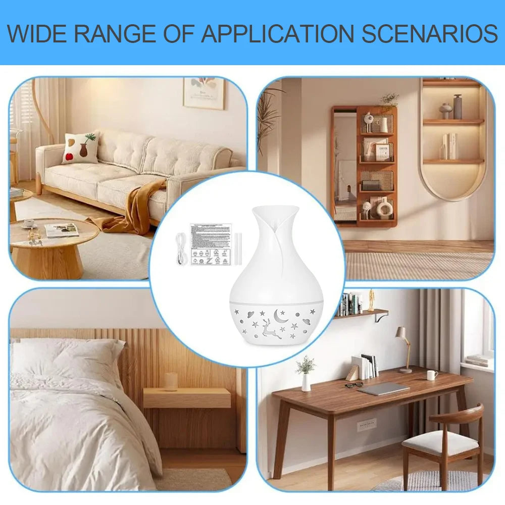 Ultrasonic Cool Mist Humidifier with Essential Oil Diffuser &amp; LED Light