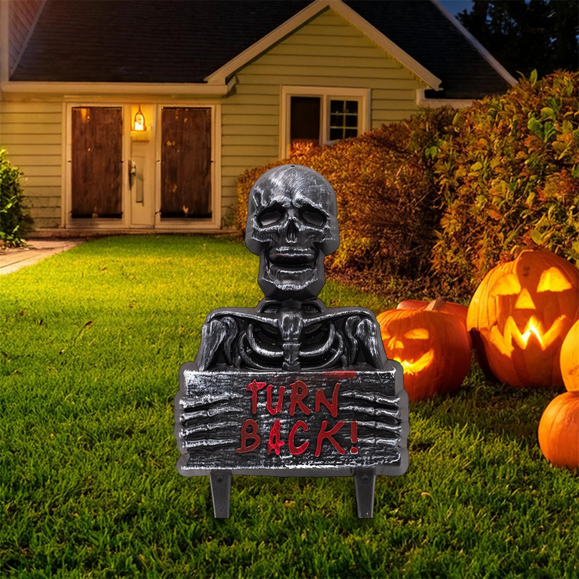 Spooky Skeleton Garden Stakes Set, 3-Piece