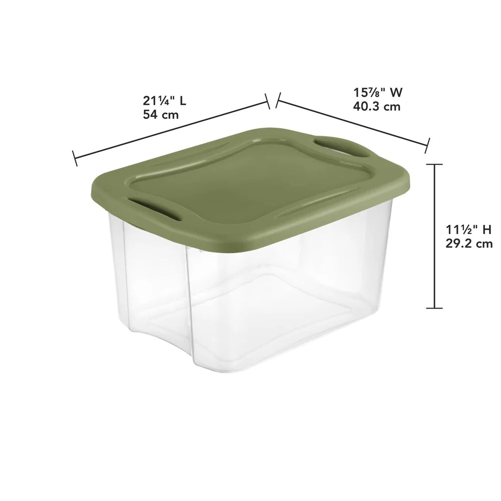 Stackable Plastic Container 40 Quart Storage Bin