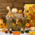 Thanksgiving Gnome Plush Doll Ornaments, 1 Piece (Orange Sleeves)