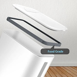 Large Capacity Dry Food Dispenser with Measuring Cup (Grey)