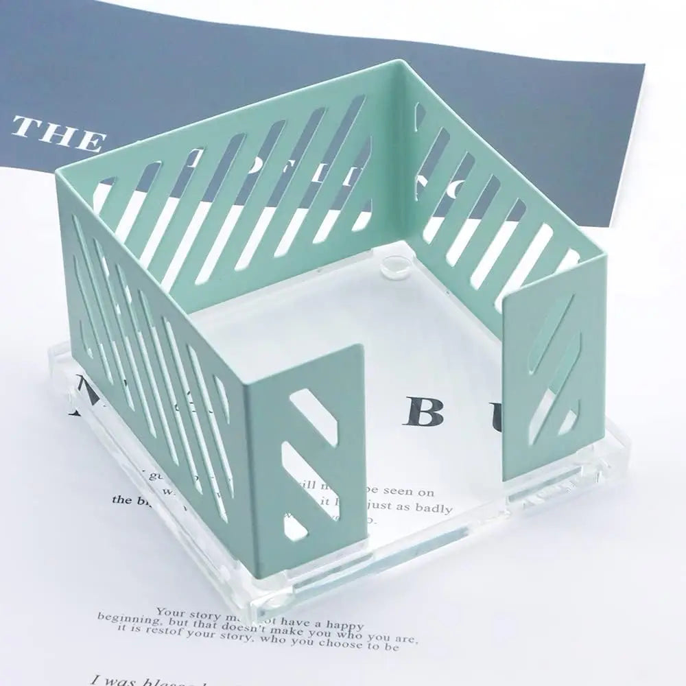 Acrylic Base Metal Mesh Desk Organizer for Office Supplies (Green)