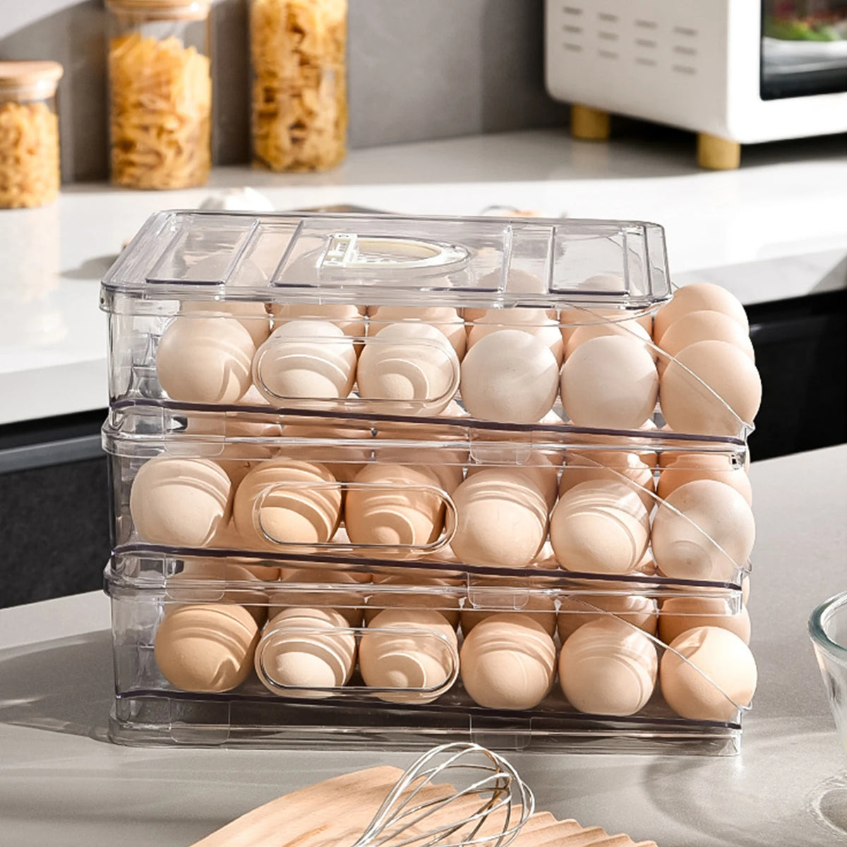 Automatic Rolling Egg Dispenser 3-Tier