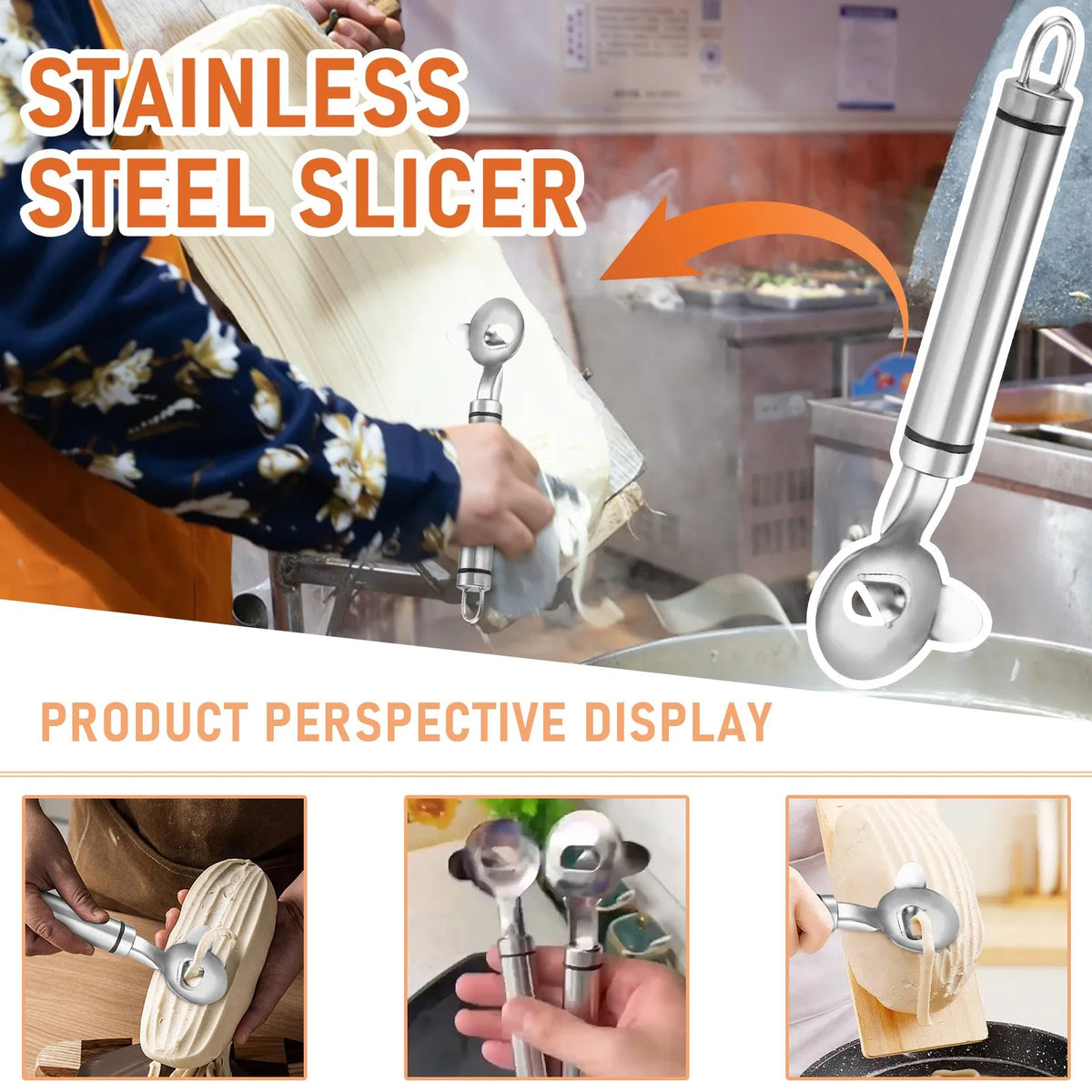Stainless Steel Cactus Peeling Spoon Kitchen Gadget