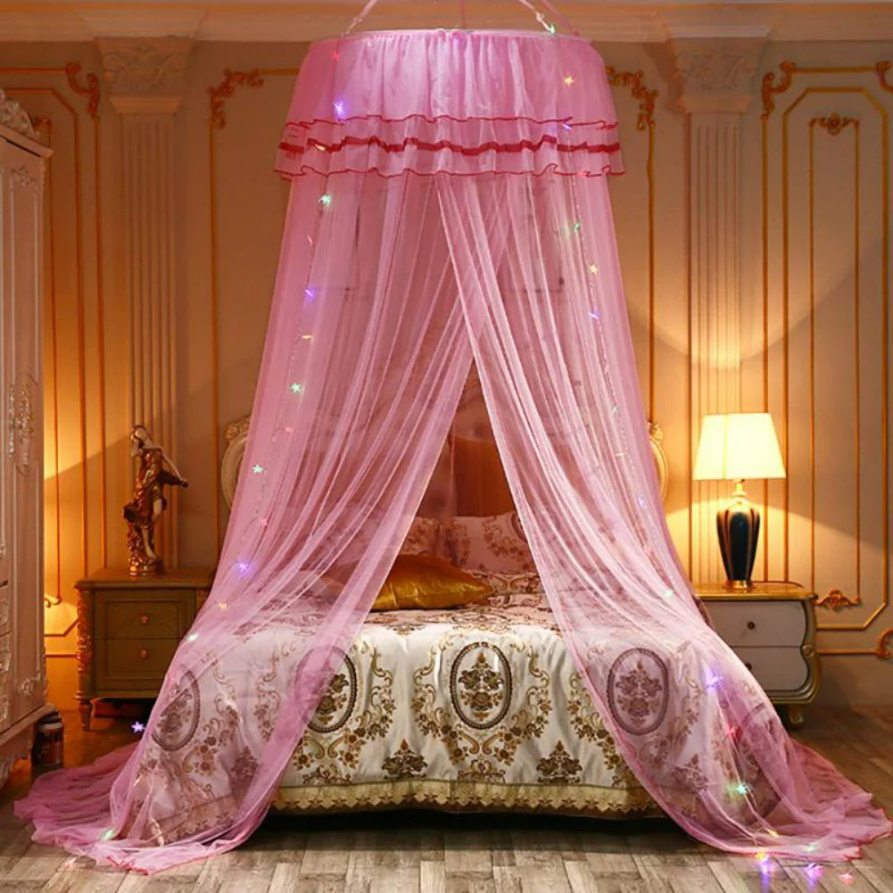 Princess Wind Bed Canopy Mosquito Net (Purple)