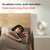 Kitchen Fan Wall Mount, 4000mAh Battery (Grey)