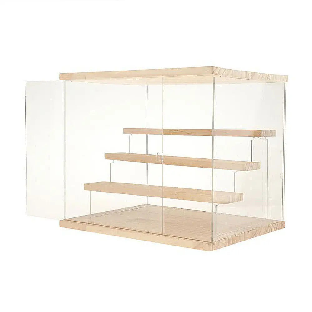Dustproof Acrylic Display Case with Door Countertop Showcase Box