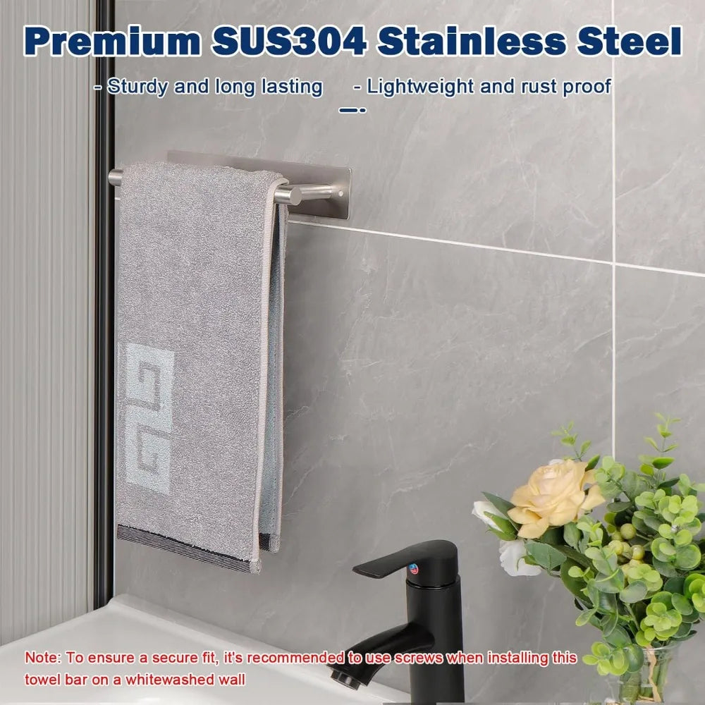 Modern Self-Adhesive Towel Holder (9-Inch)