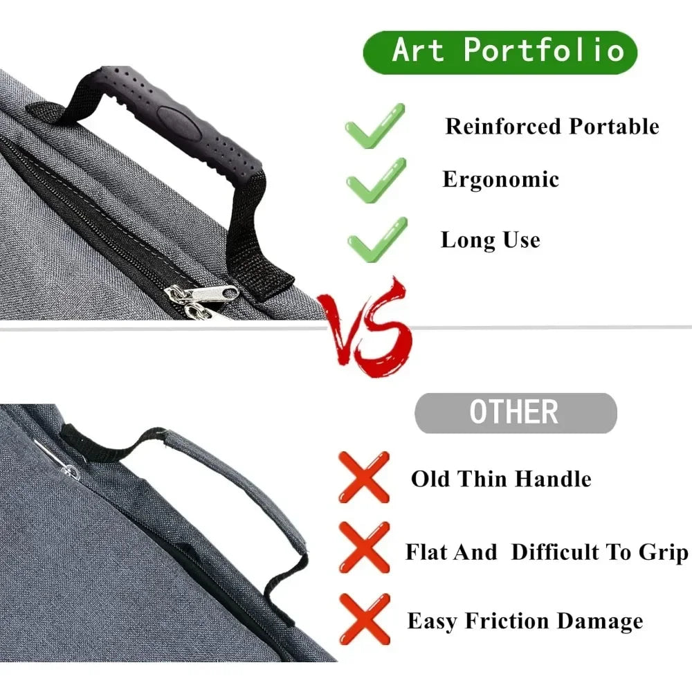 Artist Portfolio Set Art Case 18&quot; x 24&quot; (Gray)
