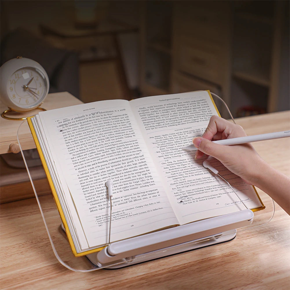 Acrylic Foldable Desktop Riser Adjustable Recipe Book Holder