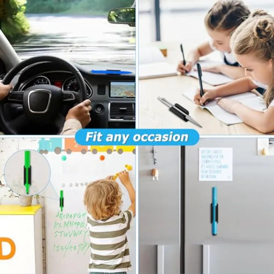 10-Pack Adhesive Silicone Stick Pencil Holder Organizer