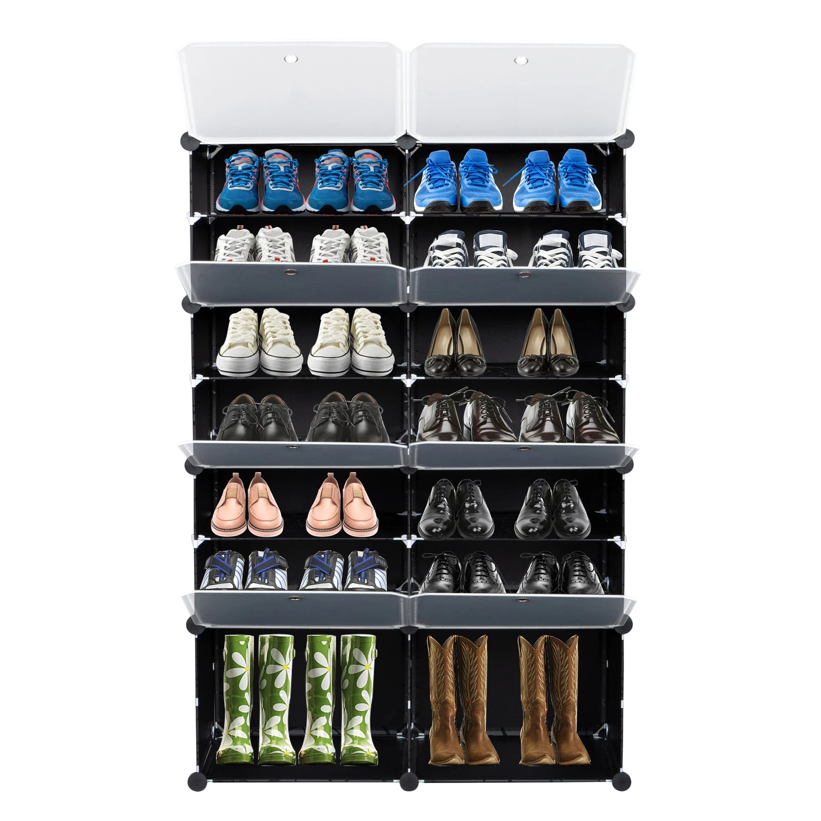 7-Tier Portable Shoe Rack Organizer for Home