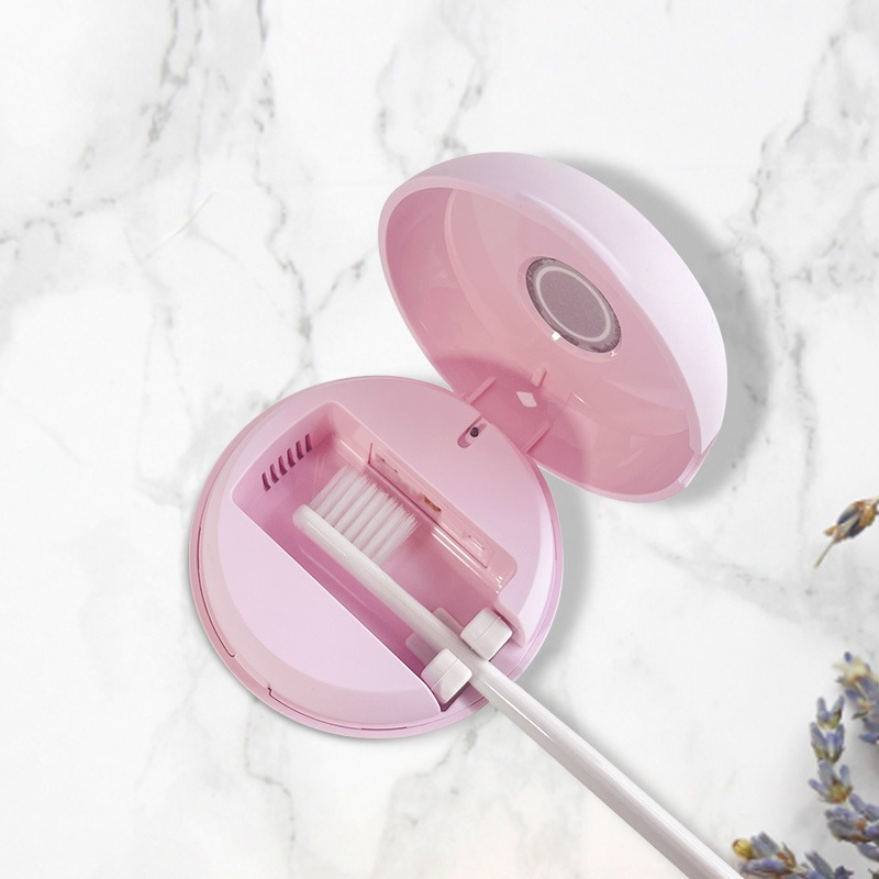 Portable UV Toothbrush Cleaner Dryer Box (White)