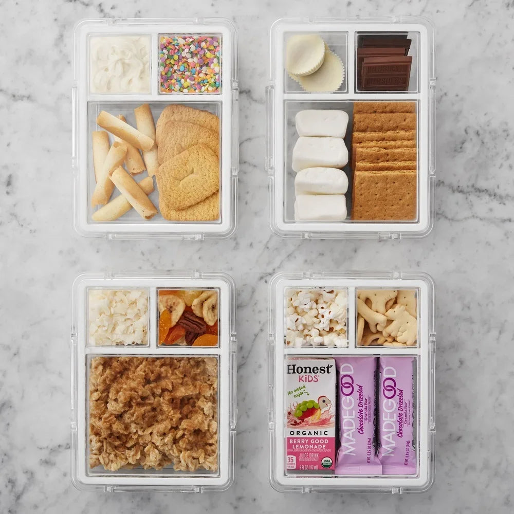 Set of 3 Clear Airtight Food Storage Containers