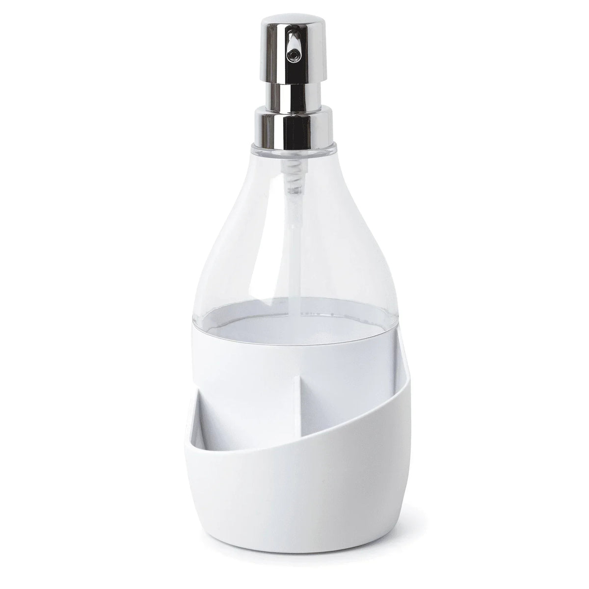 Soap Pump with Integrated Sponge Holder 17.1 oz for Kitchen Sink Organizer