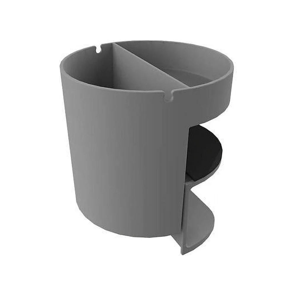 Small Clamping Desk Organizer – Space Saving Two-Section Rack for Writing Instruments and Office Supplies