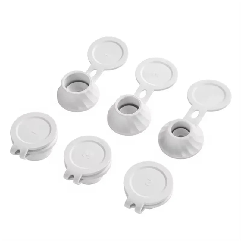 3-Pack Plastic Bottle Caps, Leakproof Inverted Bottle Lids for Shampoo, Shower Gel, Lotion &amp; Kitchen Spice Bottles, Replacement Flip-Top Caps