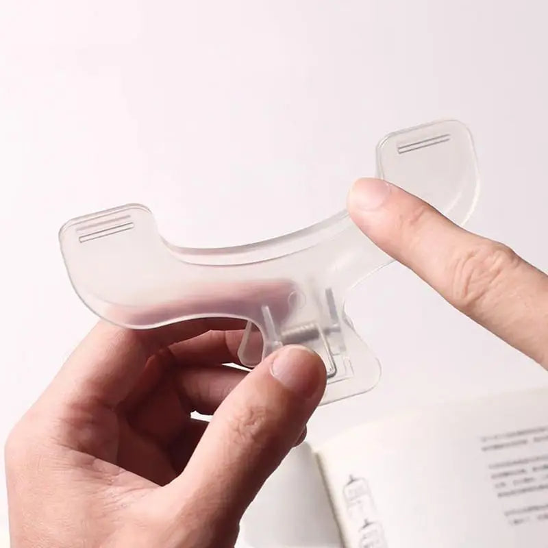 Transparent Book Page Marker Clip Multifunctional Reading Aid Holder