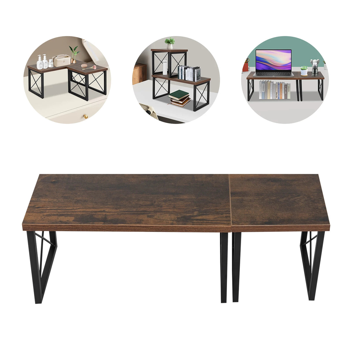 Expandable Standing Laptop Desk Organizer for Office