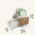2-Tier Kitchen Dish Drying Rack with Automatic Drainer