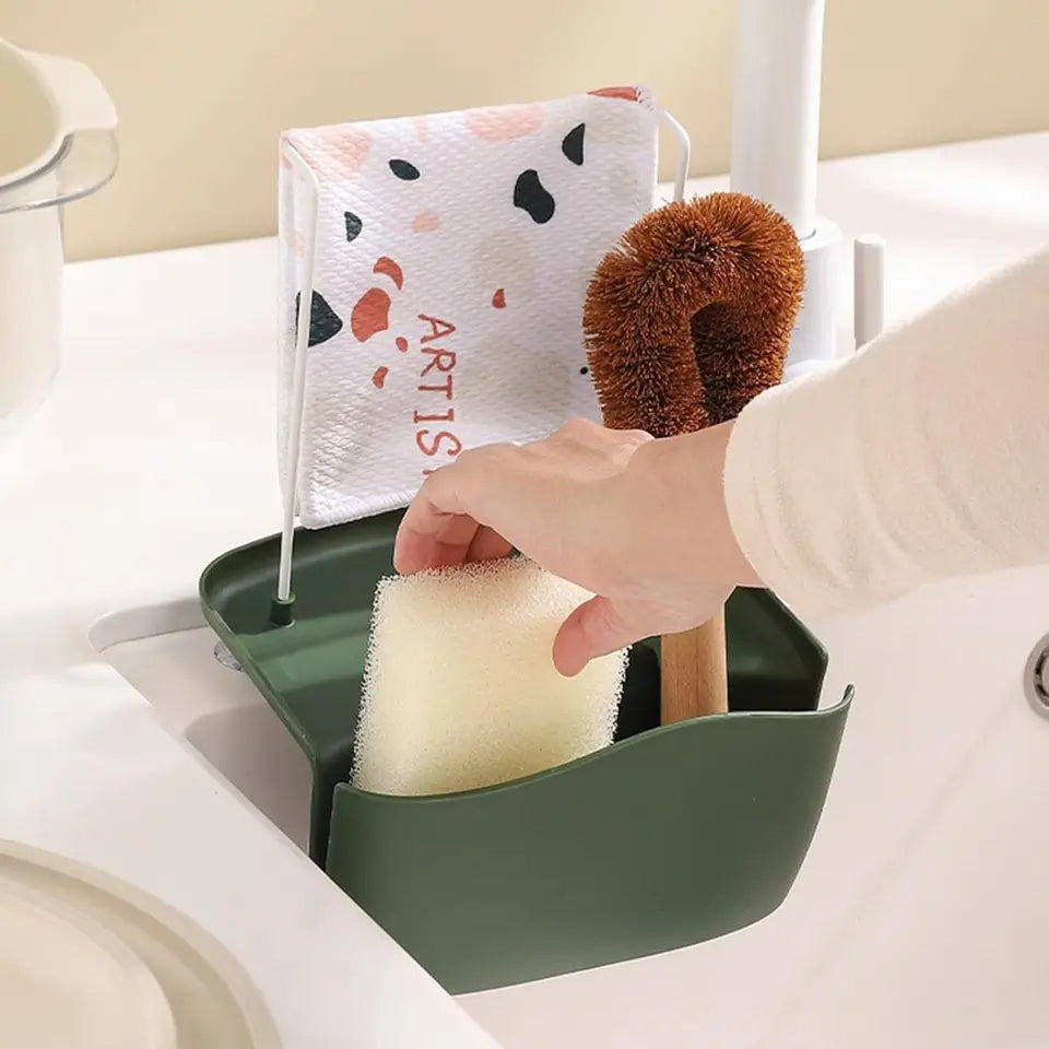 Suction Cup Kitchen Organizer 3-Pack for Sponges Scrubbers