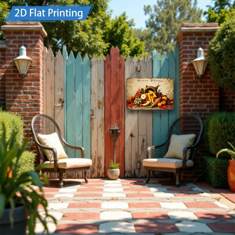 Modern Farmhouse Fall Sign Thanksgiving Wall Decor (8&quot;x12&quot;)