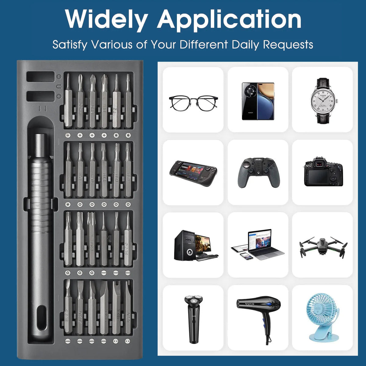 Magnetic Precision Tool Kit 51-Piece Electronic Repair Set
