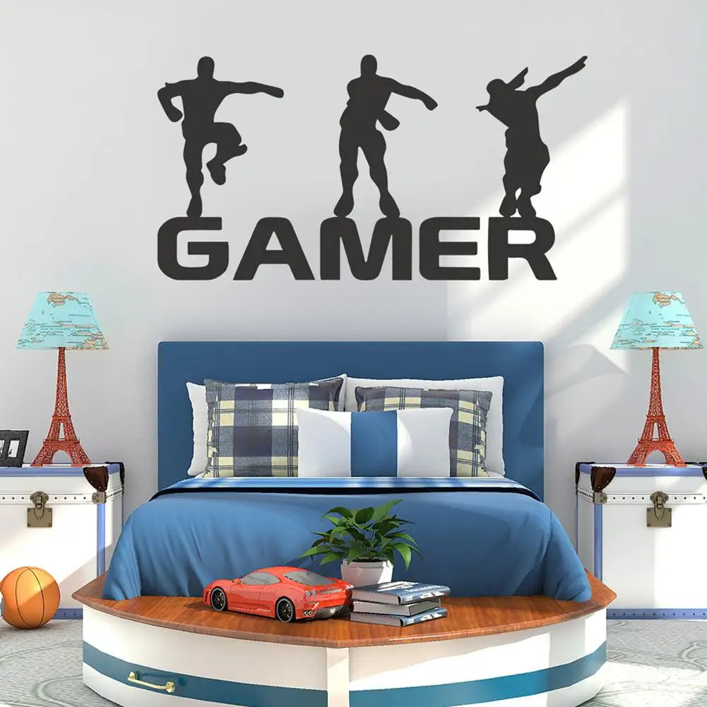 Gamer Letter Wall Decal – Decorative Self-Adhesive Eco-Friendly Sticker for Kids &amp; Teens
