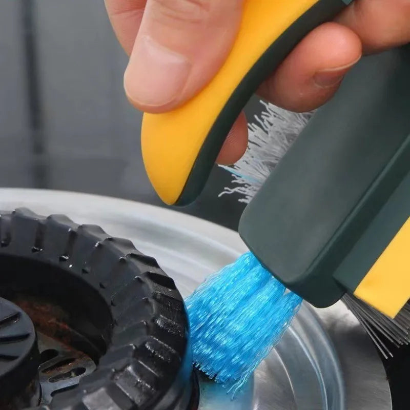 Ergonomic Handle Gap Cleaning Brush Flexible Multi-Surface Tool
