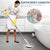 Multipurpose Shower Cleaning Brush with 3 Removable Heads