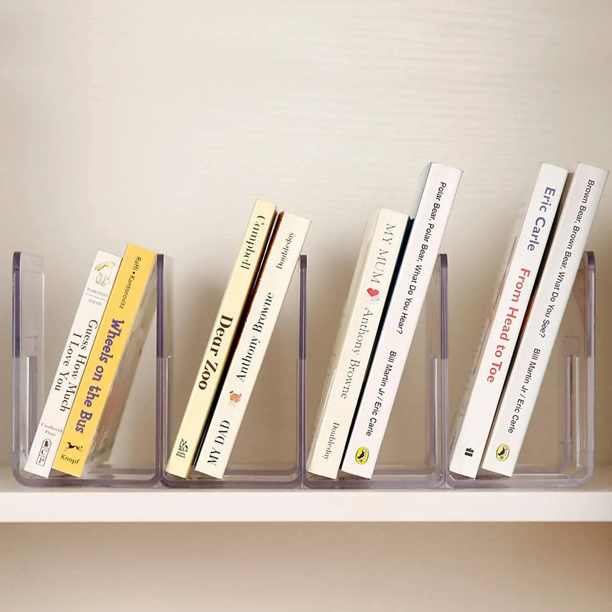 Clear Acrylic Desk Organizer 2-Pack for File Purse Handbag Divider