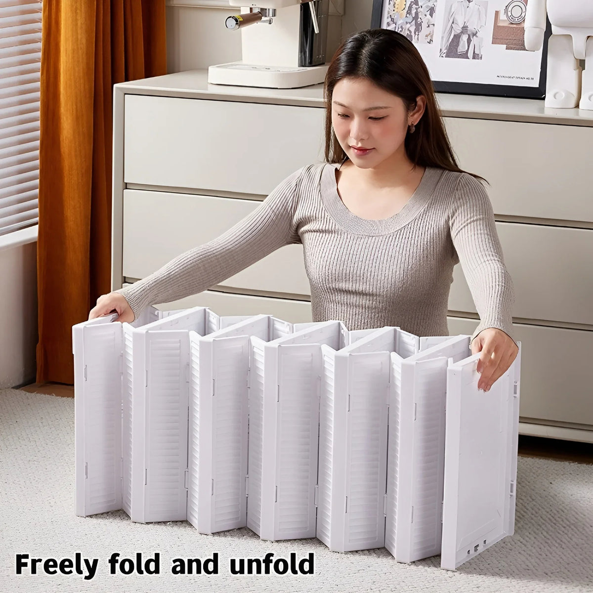 Foldable Transparent Shoe Storage Box 6-Layers