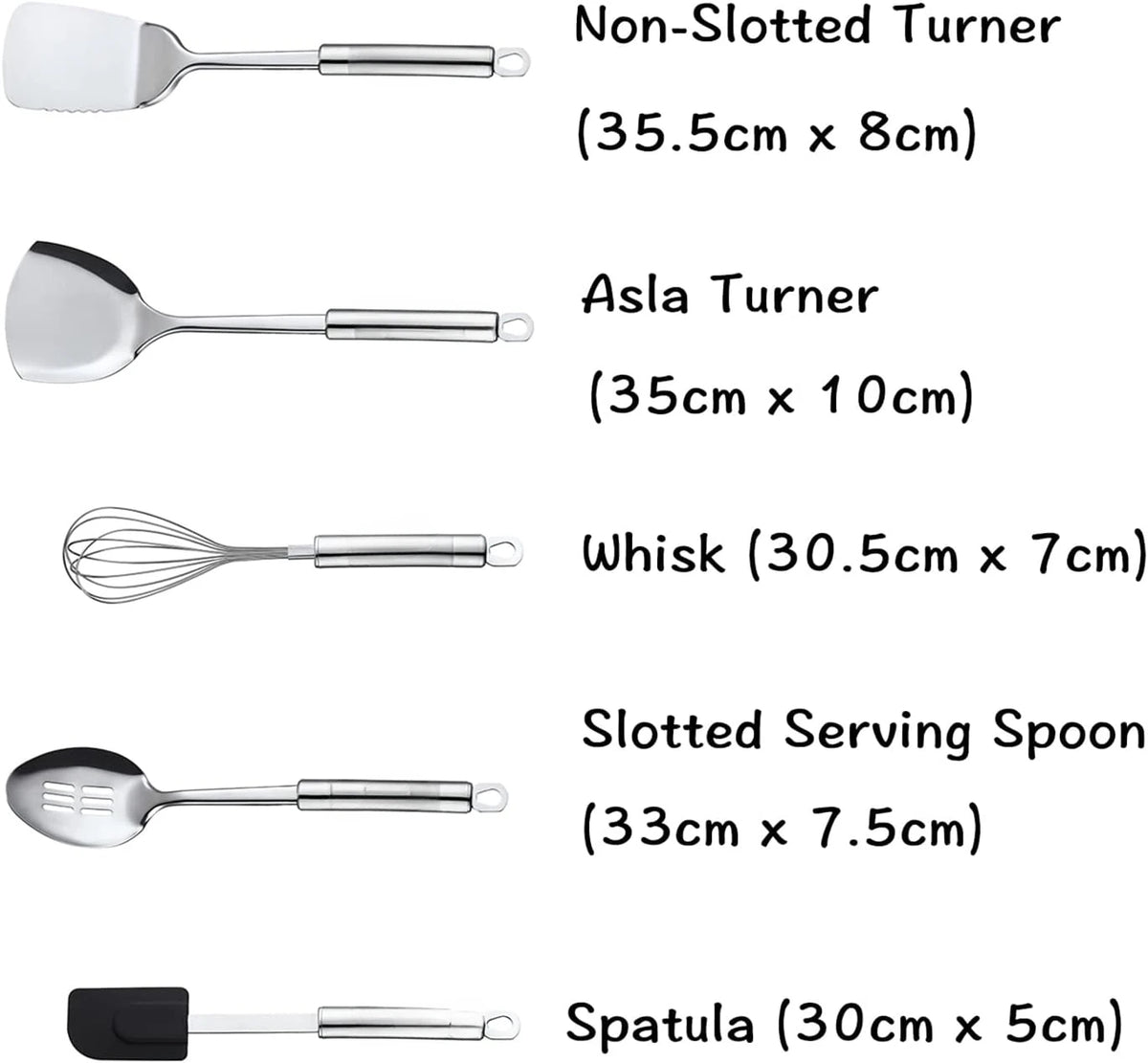 Stainless Steel Cooking Utensil 11-Piece Set Nonstick Kitchen Gadgets