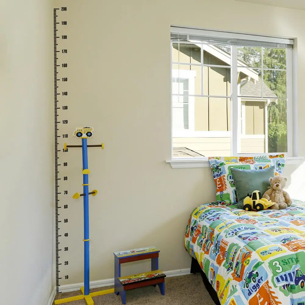 Height Measurement Wall Decal Self Adhesive (Black)