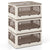 3 Stackable Storage Bins 8 Gal with 5 Opening Lids