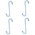 Brake Caliper S-Shape Hooks Tool 4 Pieces (Blue)