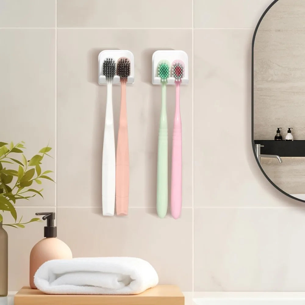 Self-Adhesive Wall Mount for Bathroom Organization (2-Piece Set)