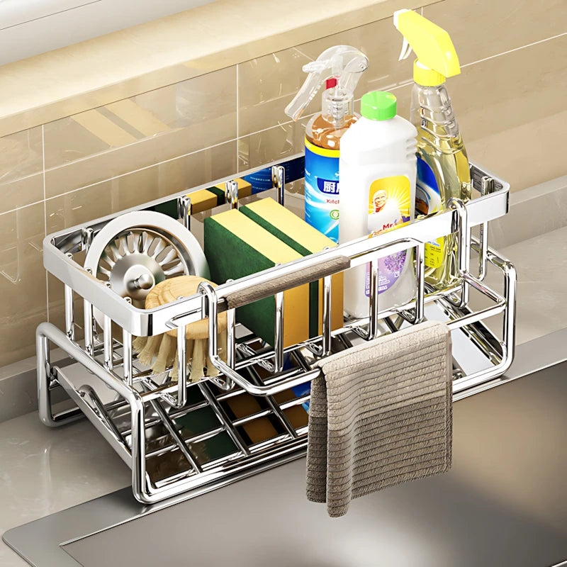 Stainless Steel Sink Sponge Drying Rack