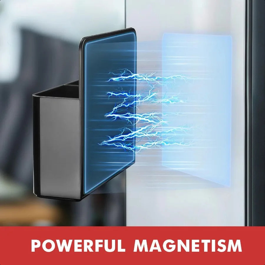 Refrigerator Magnetic Organizer 2-Pack Pen Marker Holder for Kitchen