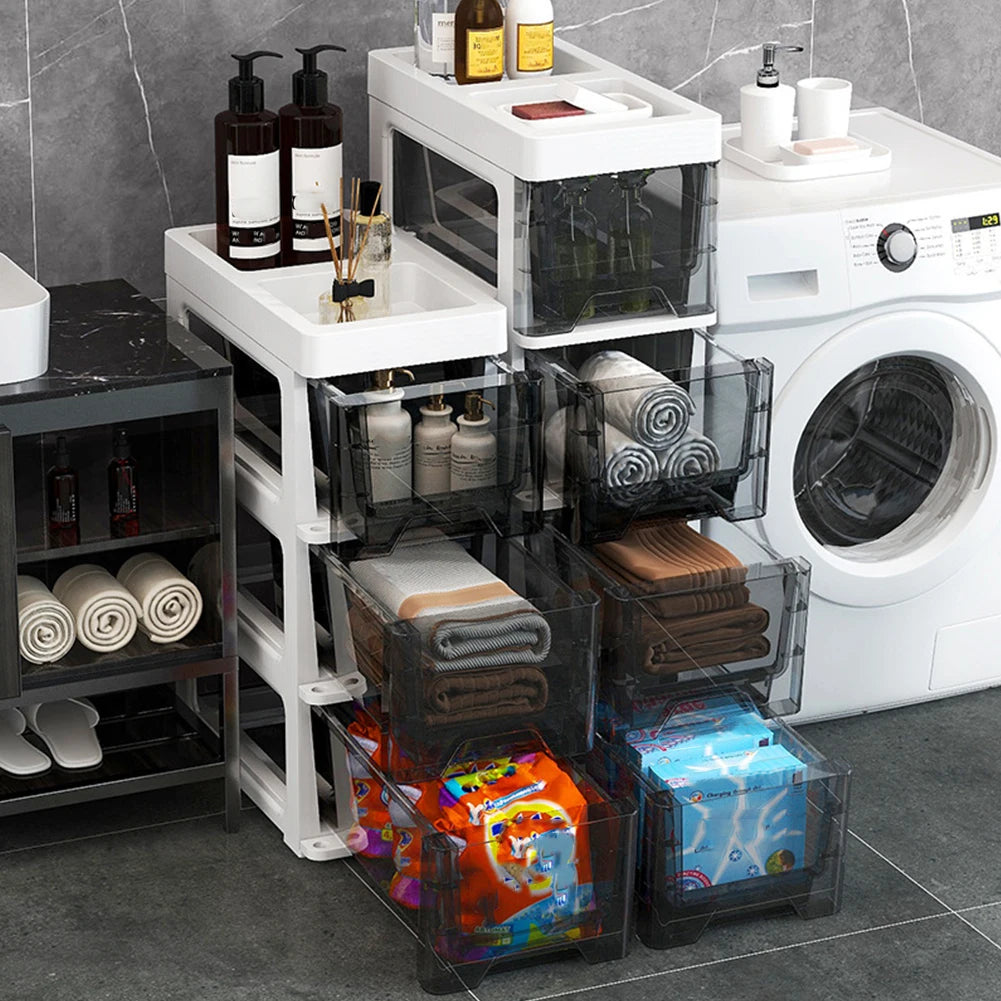 Slim 5-Tier Narrow Bathroom Storage Cabinet